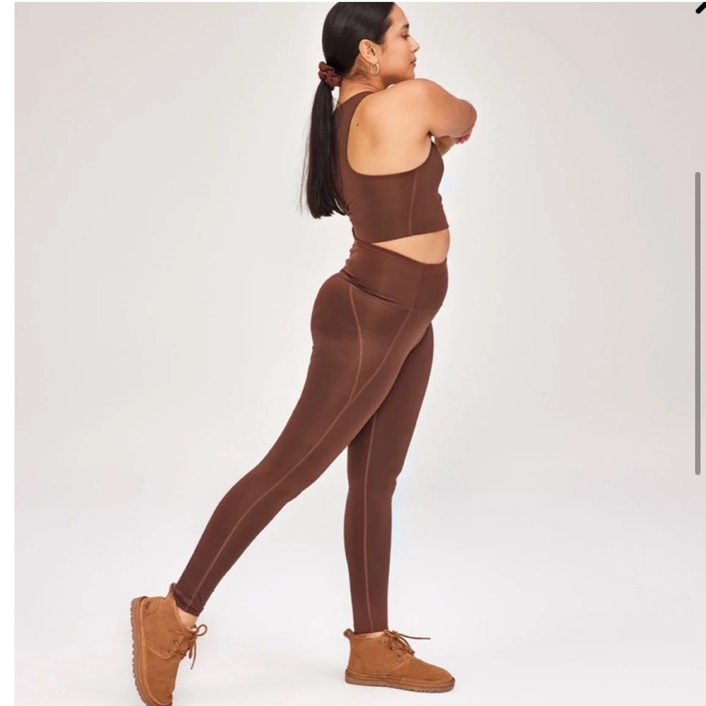 Girlfriend Collective Brown Leggings